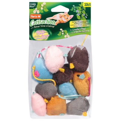 Cattraction Crinkle Mice 10ct - 10 CT - Image 3