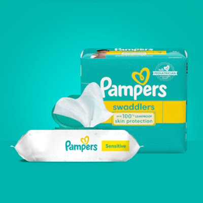 Pampers Baby Wipes Sensitive Perfume Free 12x Pop-top Packs 1008 Count - 1008 CT - Image 4