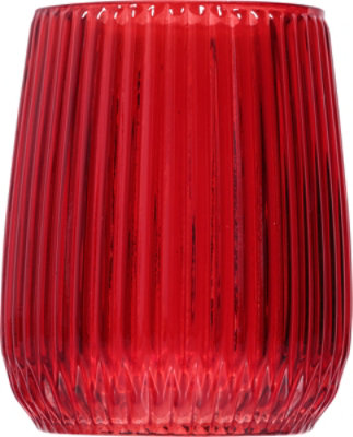 Debi Lilly Ribbed Candle Holder Small Red - EA - Image 4