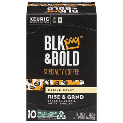 Blk & Bold Llc Coffee Medium Roast Rise And Grind Single Serve - 10 CT - Image 3