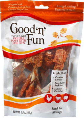 Good N Fun Double Pops Triple Flavor With Chicken - 5.5 OZ - Image 2