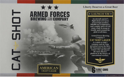 Armed Forces Cat Shot Lager - 6-12 Fl. Oz. - Image 4