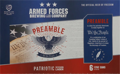 Armed Forces Preamble Lager - 6-12 Fl. Oz. - Image 4