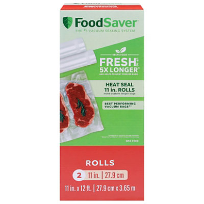 Food Saver Os 11 Inch by 12 Feet Rolls 2 Pack - Each - Image 2
