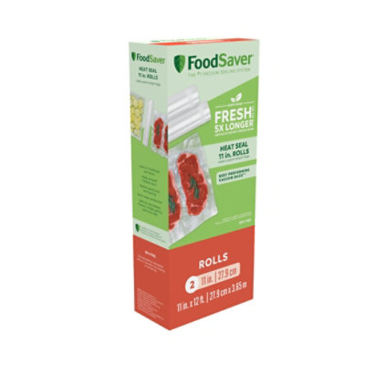 Food Saver Os 11 Inch by 12 Feet Rolls 2 Pack - Each - Image 1