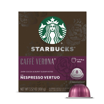 Starbucks Caffe Verona Nespresso Vertuo - 8 Count - Image 1