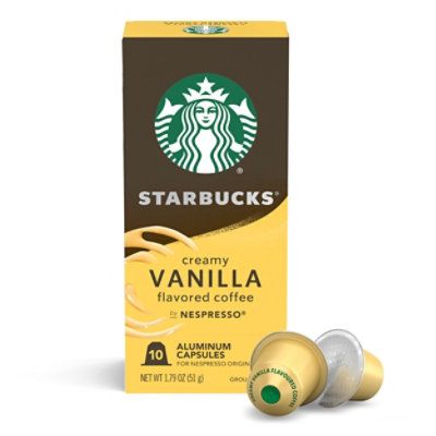 Starbucks Vanilla Nespresso Original Line Capsules Box - 10-1.79 Oz - Image 1