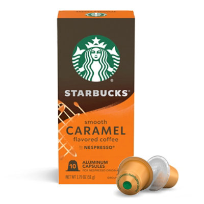 Starbucks Original Caramel Nespresso Capsules Box 10 Count - 1.79 OZ - Image 1