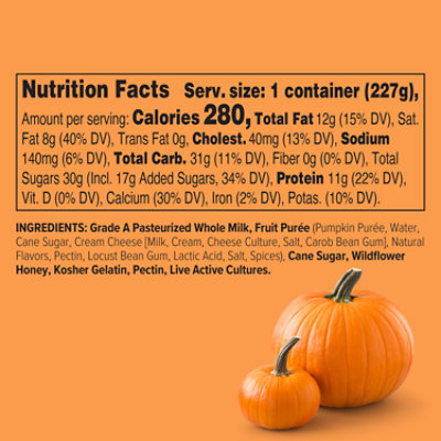 Noosa Pumpkin Yoghurt - 4-4 OZ - Image 3