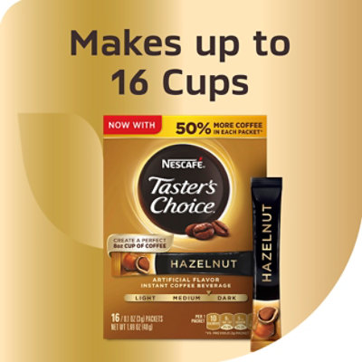 Nescafé Taster's Choice Hazelnut Instant Coffee - 1.69 Oz - Image 4