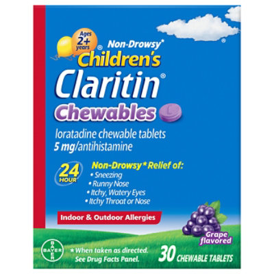 Children's Claritin Chewables 5 Mg Antihistamine - 30 Count - Image 3