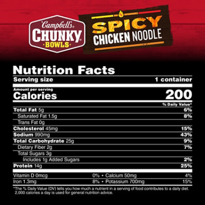 Campbell's Chunky Spicy Chicken Noodle Soup - 15.25 Oz - Image 4