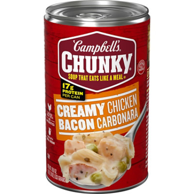 Campbell's Chunky Creamy Chicken Bacon Carbonara Soup - 18.8 Oz - Image 2