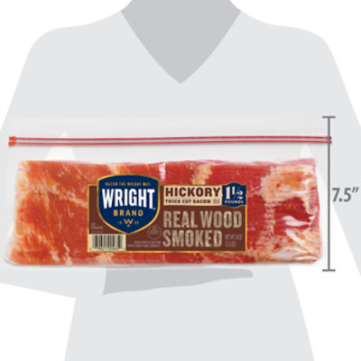 Wright Hickory Thick Cut Bacon - 24 Oz - Image 4