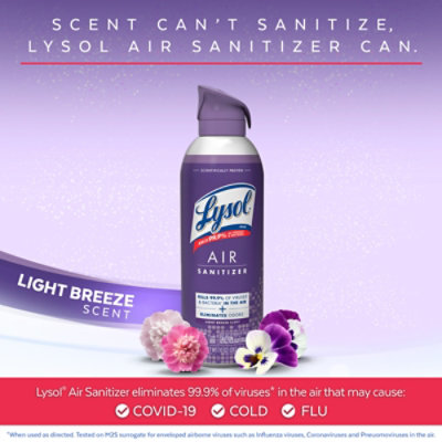 Lysol Light Breeze Air Sanitizer Spray - 10 Oz - Image 4