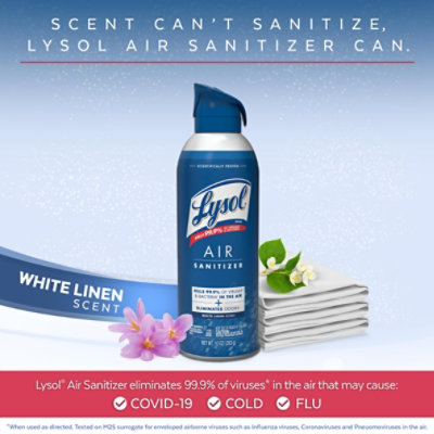 Lysol White Linen Air Sanitizer Spray - 10 Oz - Image 4