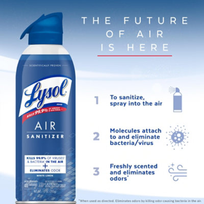 Lysol White Linen Air Sanitizer Spray - 10 Oz - Image 6