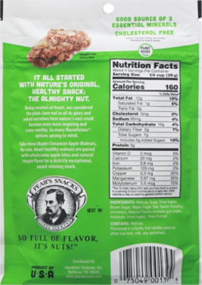 Pear's Snacks Maple Cinnamon Apple Walnuts - 4 Oz - Image 6