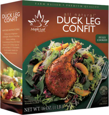 Maple Leaf Farms All Natural Duck Leg Confit - 16 Oz - Image 1