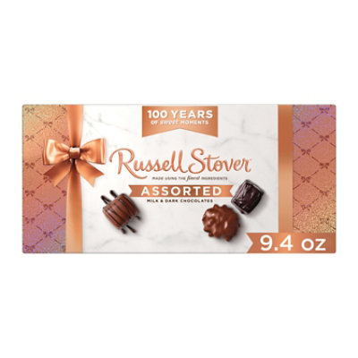 Russell Stover 100 Year Anniversary Assorted Milk & Dark Chocolate Gift Box - 9.4 Oz - Image 1