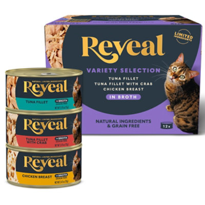 Reveal Cat Broth Cat Food Variety Pack Can - 12-2.74 Oz - Image 2