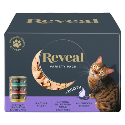 Reveal Cat Broth Cat Food Variety Pack Can 122.74 Oz Safeway