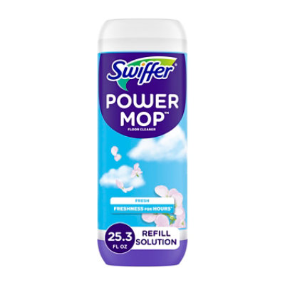 Swiffer Powermop Wood Floor Cleaner Quick Dry Formula Lemon - 25.3