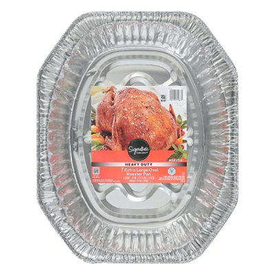 Signature SELECT Oval Extra Long Heavy Duty Roaster Pan - Each - Image 3