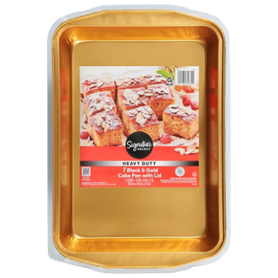 Signature SELECT Cake Pans With Lid Black & Gold 1 Count - Each - Image 1