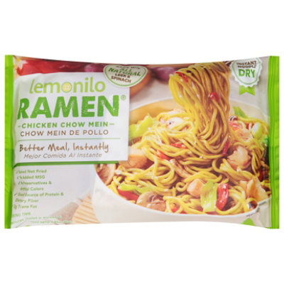 Lemonilo Ramen Chicken Chow Mein Instant Noodles - 2.82 Oz - Image 3