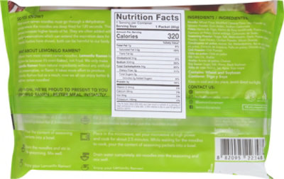Lemonilo Ramen Chicken Chow Mein Instant Noodles - 2.82 Oz - Image 6