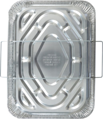 Signature SELECT Heavy Duty Rectangular Roaster Pan With Handle Extra Large 1 Count - Each - Image 4