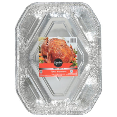 Signature Select Roaster Pan Heavy Duty Oval Extra Large With Handle 1  Count - Each - Vons