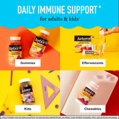 Airborne Electrolyte Strawberry Lemonade Effervescent Tabs - 10 Count - Image 6