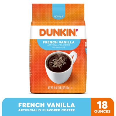 Dunkin' French Vanilla Roast & Ground Coffee Bag - 18 Oz - Image 2