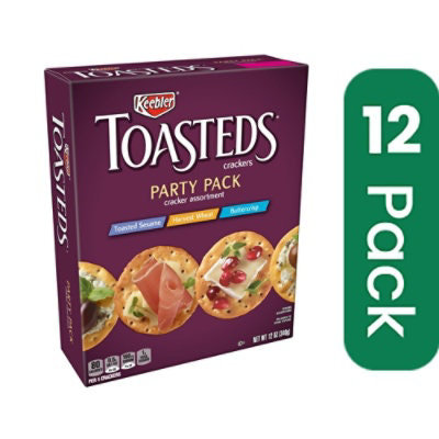 Keebler Toasteds Party Pack Cracker Assortment - 12 Ounce (Pack of 12) - Image 1