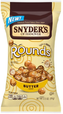 Snyders Of Hanover Rounds Butter Pretzel Ball - 3.5 Ounce (Pack of 8) - Image 1