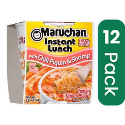 Maruchan Instant Lunch Cajun Style with Shrimp - 2.25 oz. cup (Pack of 12) - Image 1