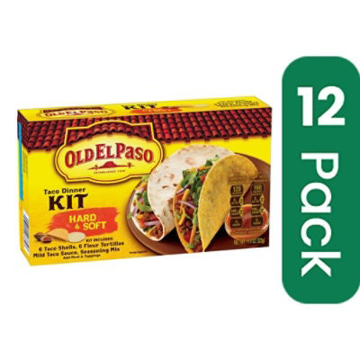 Old El Paso Hard and Soft Taco Dinner Kit - 11.4 Ounce (Pack of 12) - Image 1