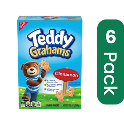 Teddy Grahams Cinnamon - 10 oz. box (Pack of 6) - Image 1