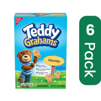 Teddy Grahams Honey - 10 oz. box (Pack of 6) - Image 1
