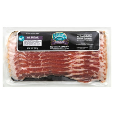 Pederson's Farms Natural No Sugar Added Hickory Smoked Uncured Bacon - 10 Oz - Image 1