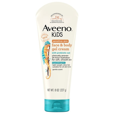 Aveeno Kids Sensitive Skin Hypoallergenic Face And Body Gel Cream - 8 Oz - Image 2