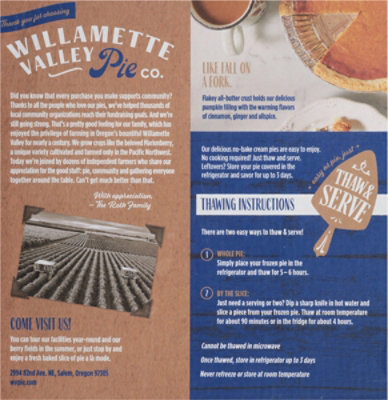 Willamette Valley Flakey Crust Pumpkin Pie - 32 Oz - Image 5