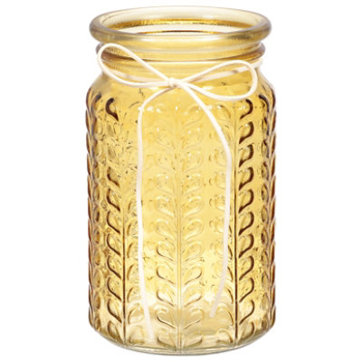 Overjoyed Boutique Design Large Leaf Print Candle Holder - Each - Image 3