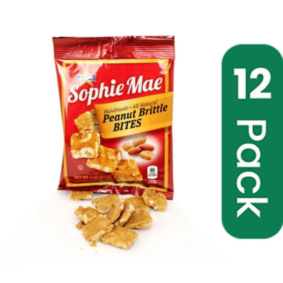 Sophie Mae Peanut Brittle Bites Candy - 4 Ounce (Pack of 12) - Image 1