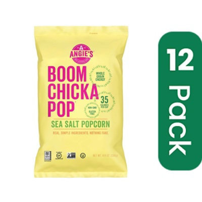 Boomchickapop Sea Salt Popcorn - 4.8 Ounce (Pack of 12) - Image 1