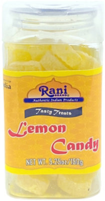Rani Brand Authentic Indian Products -  Lemon Candy 5.25oz (150g) Vacuum Sealed, Easy Open Top, Resealable Container - Image 1