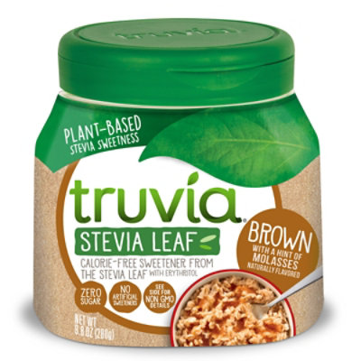 Truvia Calorie Free Brown Spoonable Sweetener From Stevia Leaf Jar - 9.8 Oz - Image 1