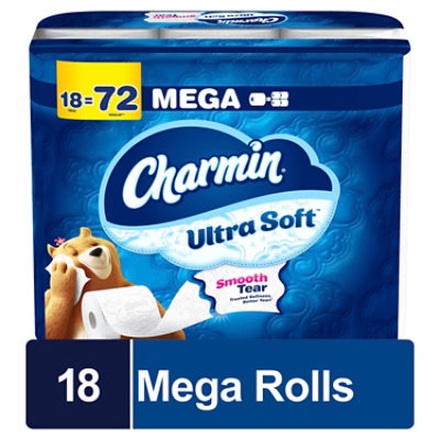 Charmin Ultra Soft 18 Mega Toilet Paper Roll - 18 Count - Image 1